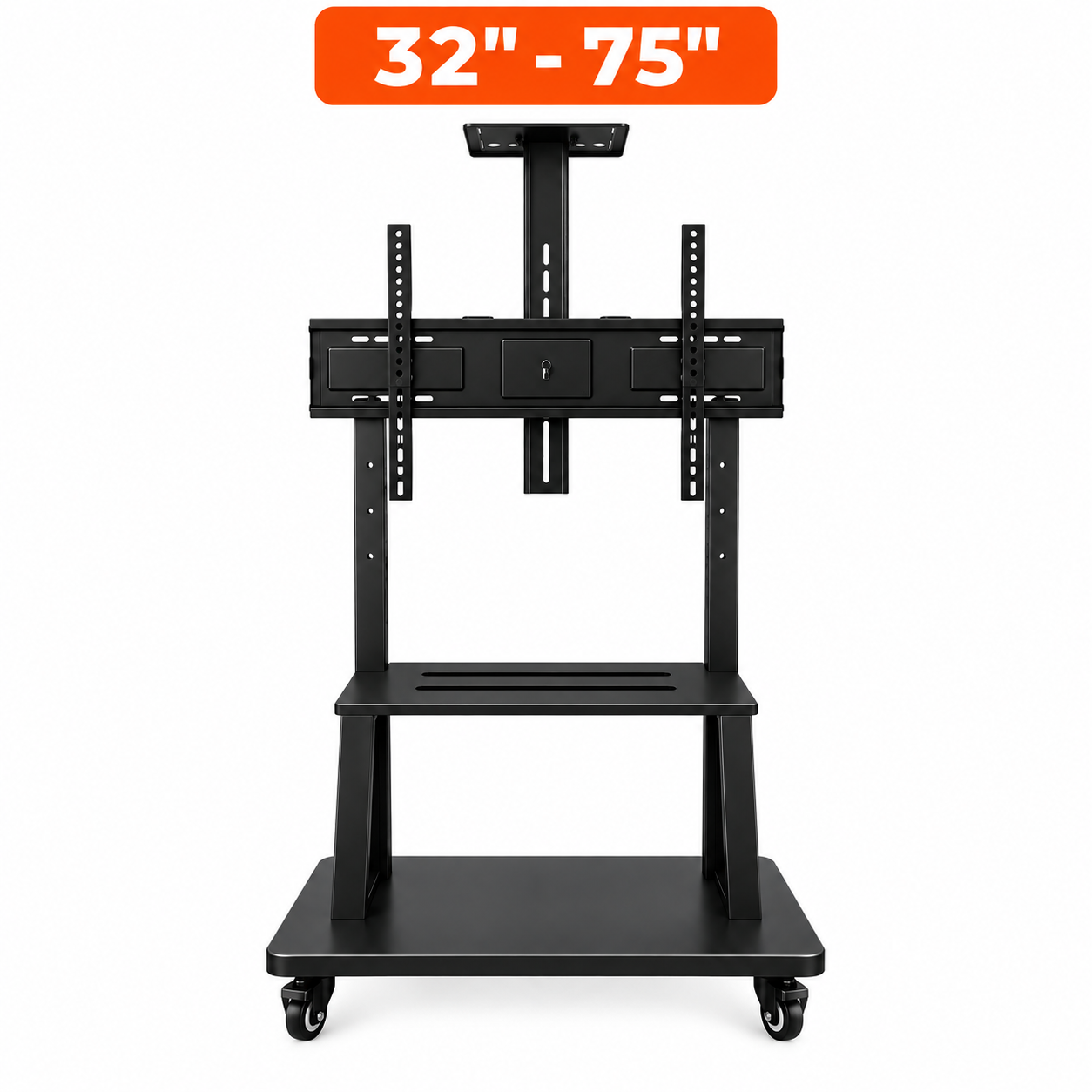 Galaxy Infosystems TV Floor Trolley Stand (32"–75") – VTM-TT-075IMP