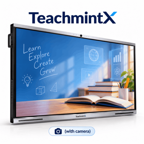 Teachmint X 75 Pro 75" 4K Interactive Flat Panel with AI 48MP Camera – Android 16