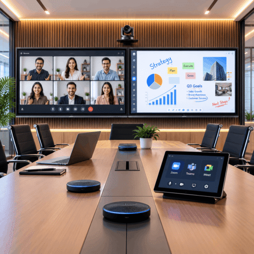 Smart Boardroom Studio Setup