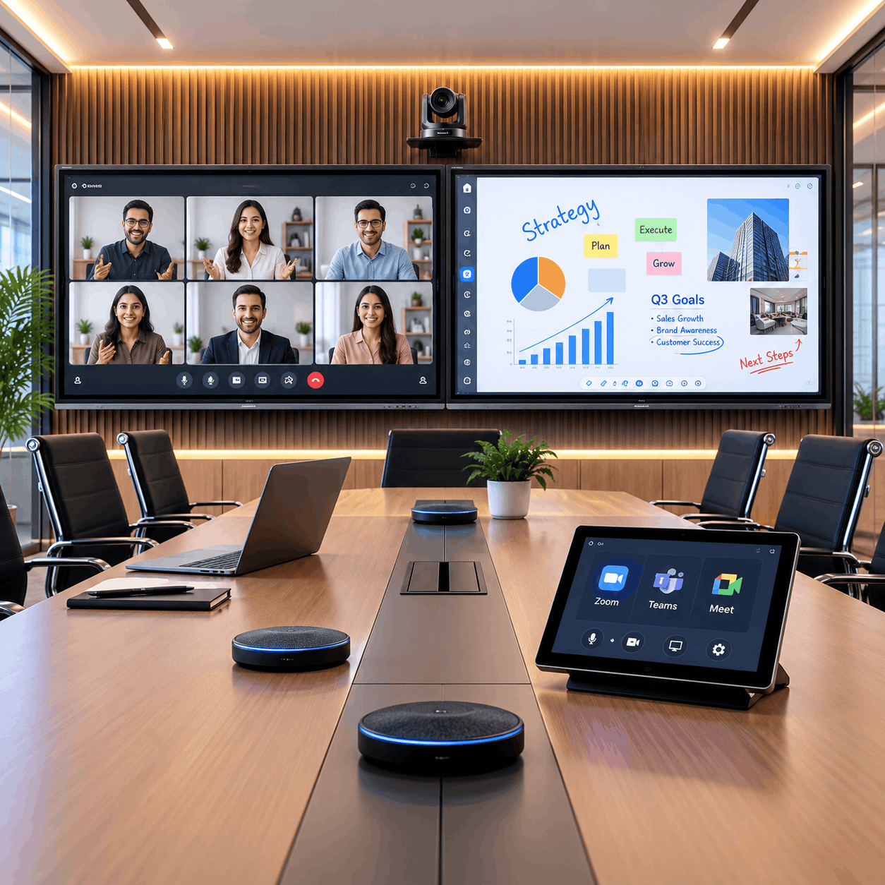 Smart Boardroom Studio Setup